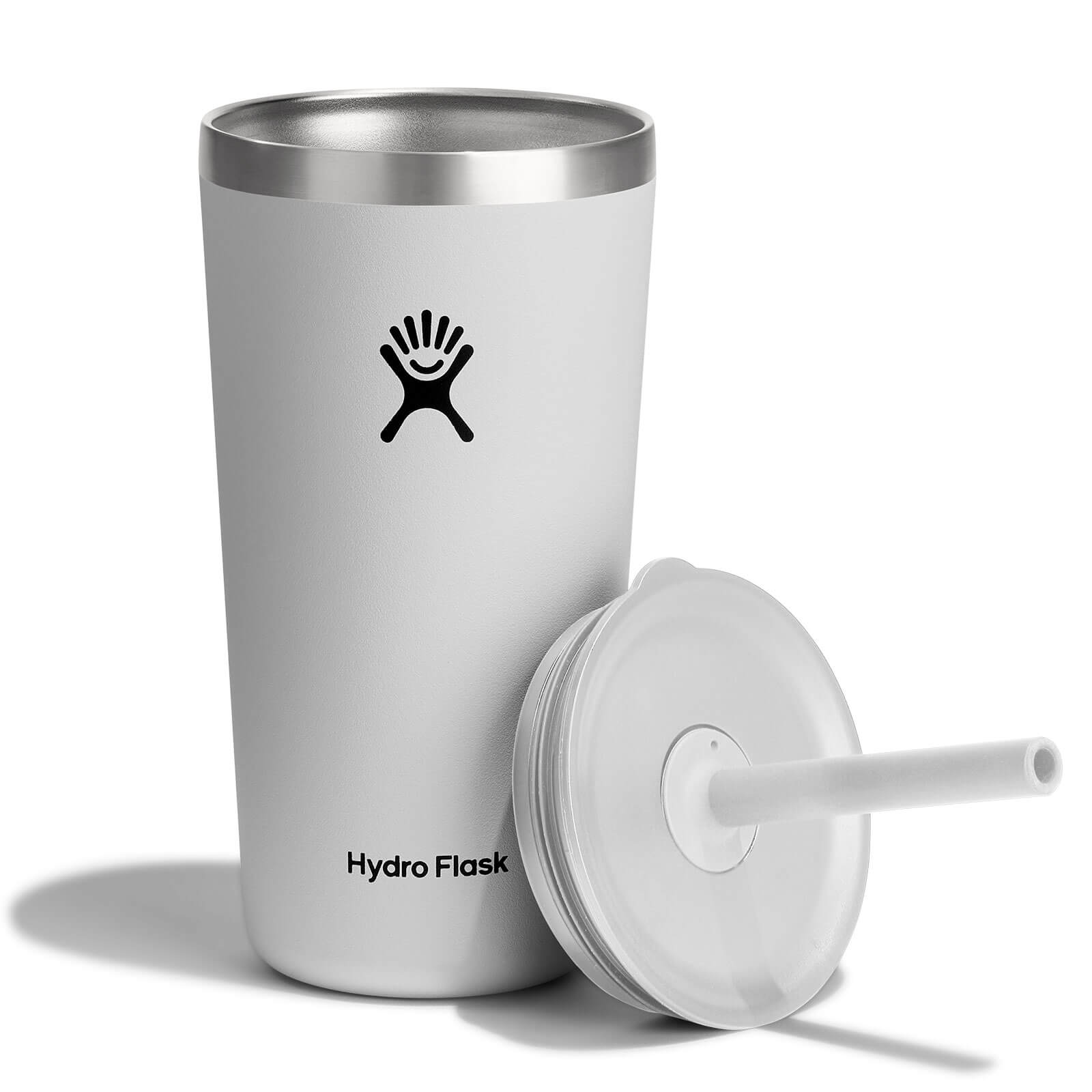 20 oz All Around Tumbler with Straw Lid - White - Image 3