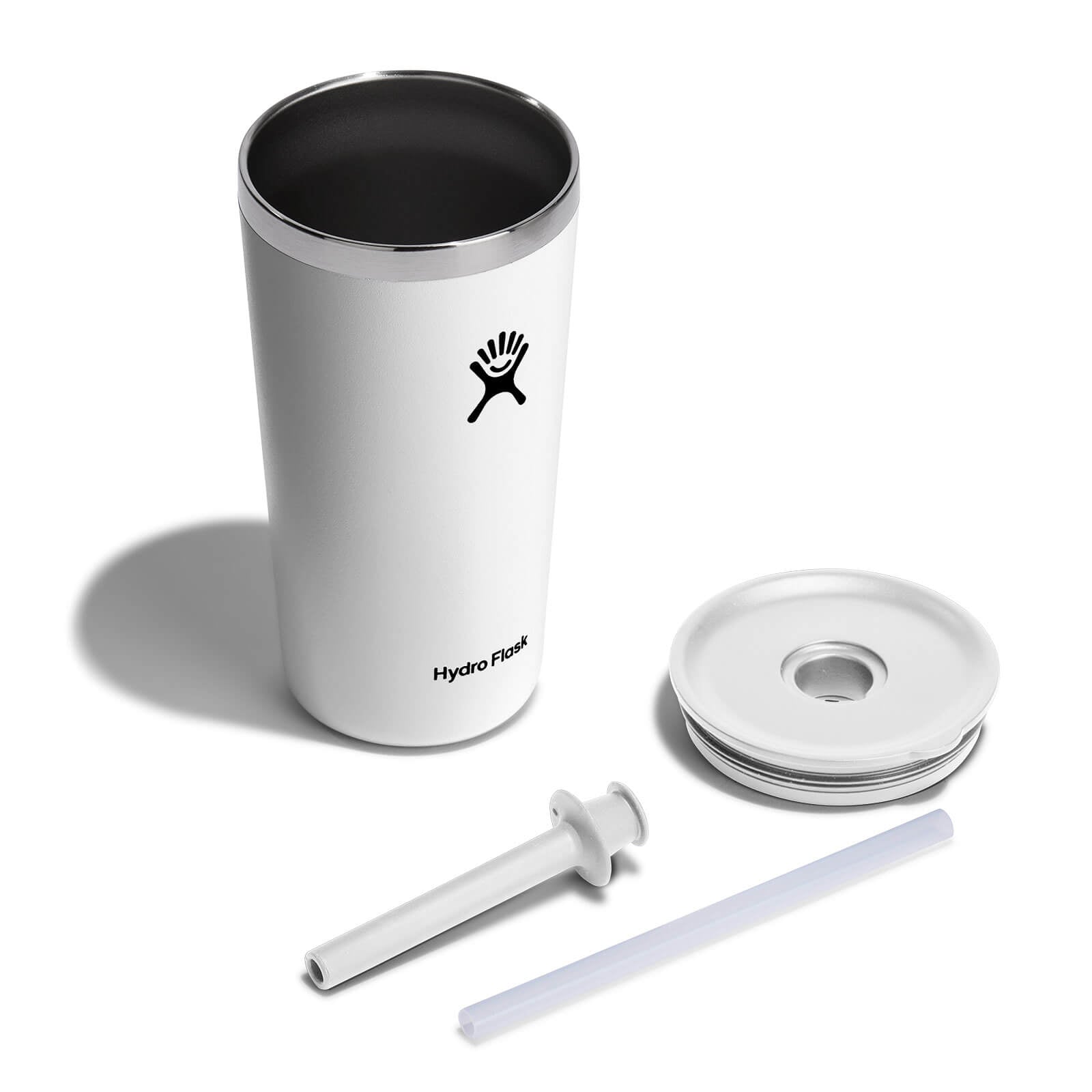 20 oz All Around Tumbler with Straw Lid - White - Image 4